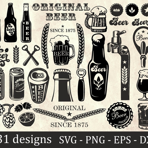 Beer Bundle SVG, alcohol svg, drinking svg, Mug Svg, Beer Glass Svg, Beer Mug Svg, beer clip art, beer cut file, beer vector, beer cricut