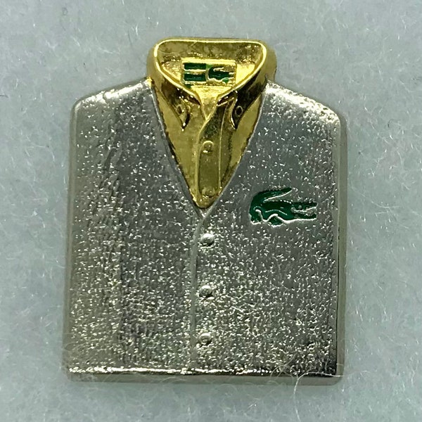 Vintage Lacoste jumper lapel pin Signed Arthus Bertrand Paris