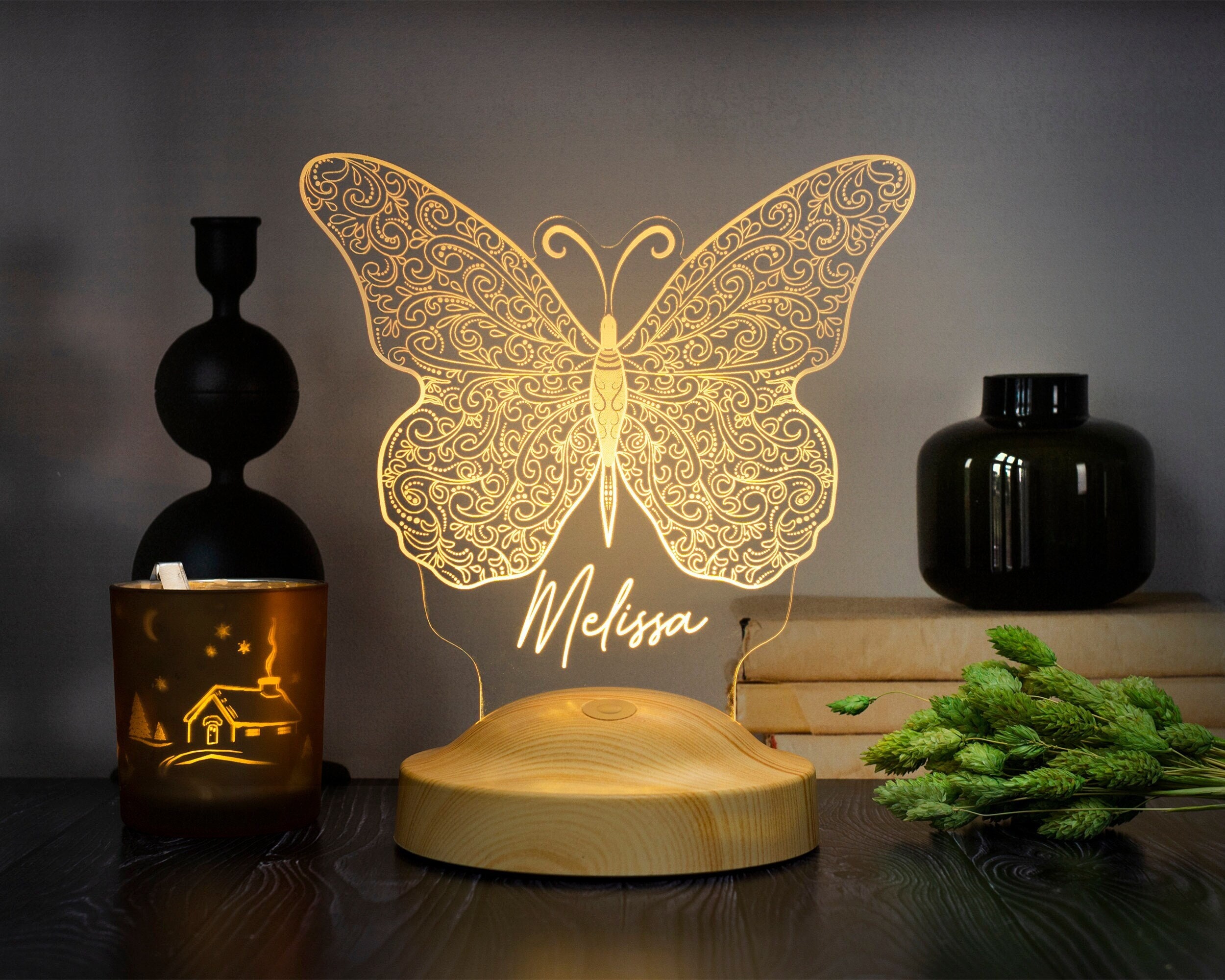 Lampada Personalizzata con Nome - Lampada Notturna per Bambini, Regalo