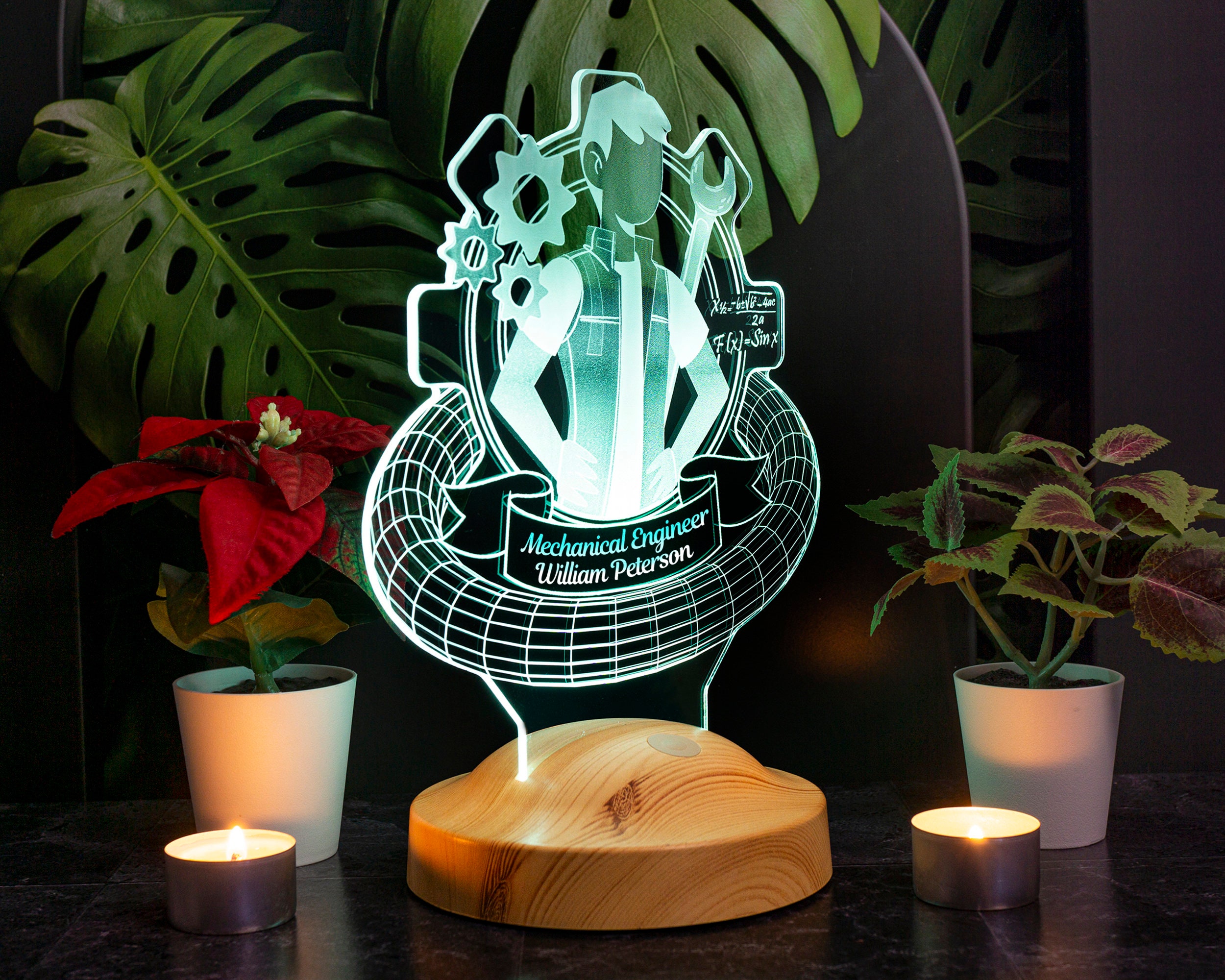 Lampe LED 3D personnalisée – Le Génie de la Lampe 3D