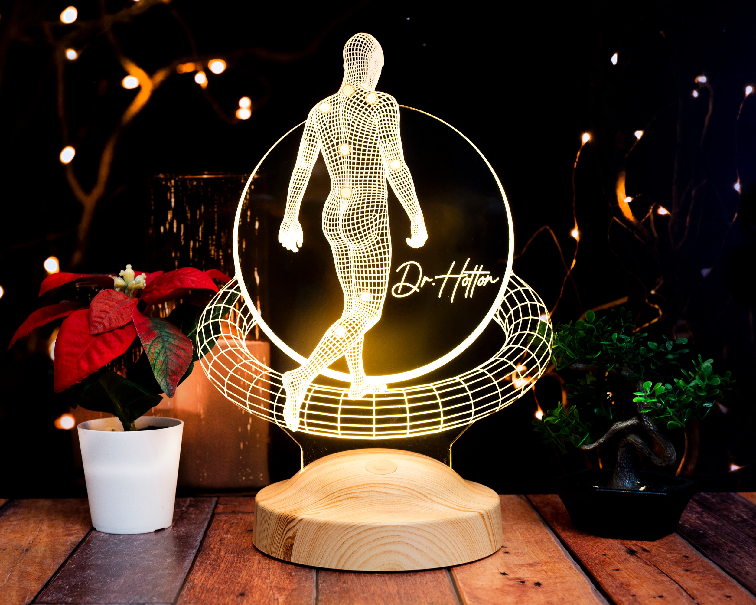 Physical Therapist Personalized 3D Lamp, Doctor Of Physical Therapy Graduation Gift, DPT Graduation, Doctor Of Physiotherapy, Assistant Gift