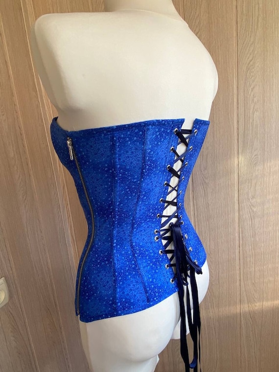 Tightlacing Heavy duty Cotton Corset With Zippers Custom Waist Training Corset Overbust Corset Etsy