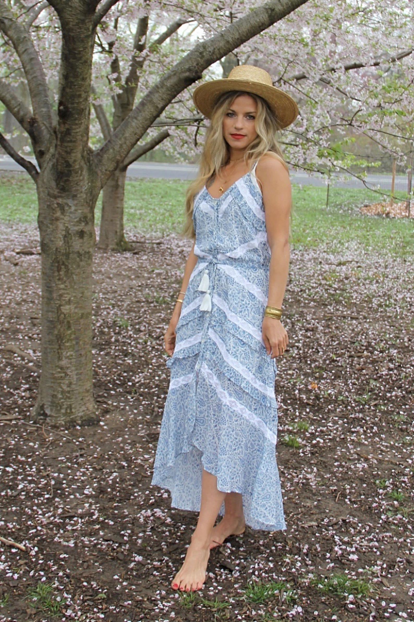 kleid boho midi