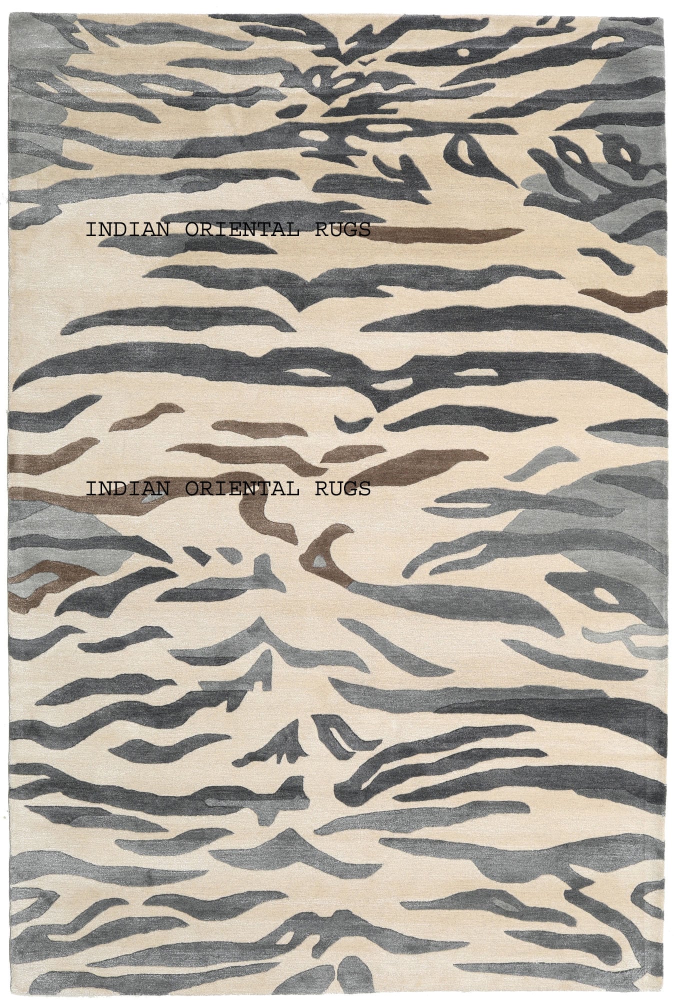 Royal Look With Antique Finishing Animal Skin Area Rug Made Etsy