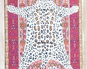 Pink Animal Rug | Etsy