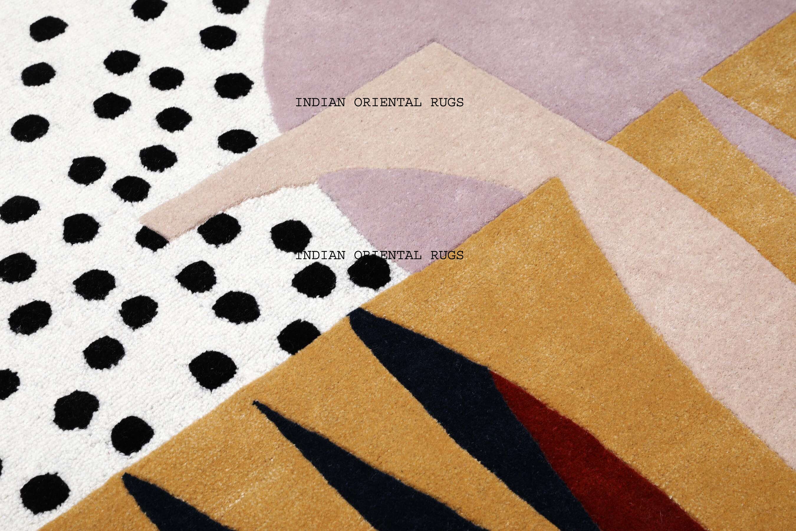 Alfombra moderna de área con mechones a mano alfombra alta | Etsy