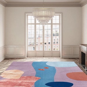 Secret Garden Patterned Wool Hand Tufted Rug Hand Tuft Tufted - Etsy