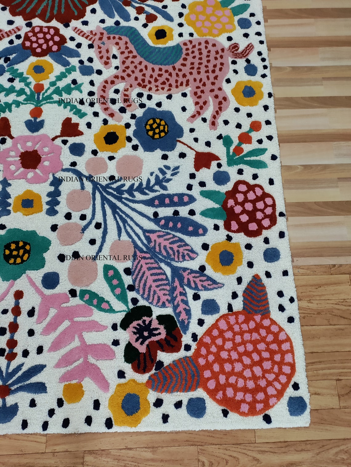 Tufted Eden Rug Hand Tuft Loop Cut Multi Colored Large Area Etsy