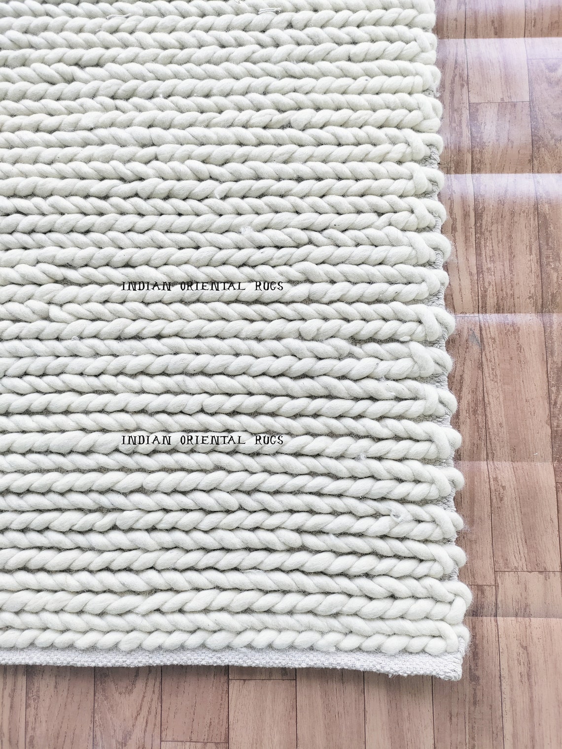 Hand Knotted Chunky Wool Rug 5x8 6x9 7x10 8x10 9x12 9.6x14 Etsy