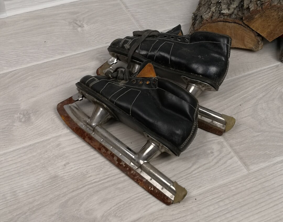 Vintage Children's Ice Skates Christmas Decoration Made in USSR Vintage