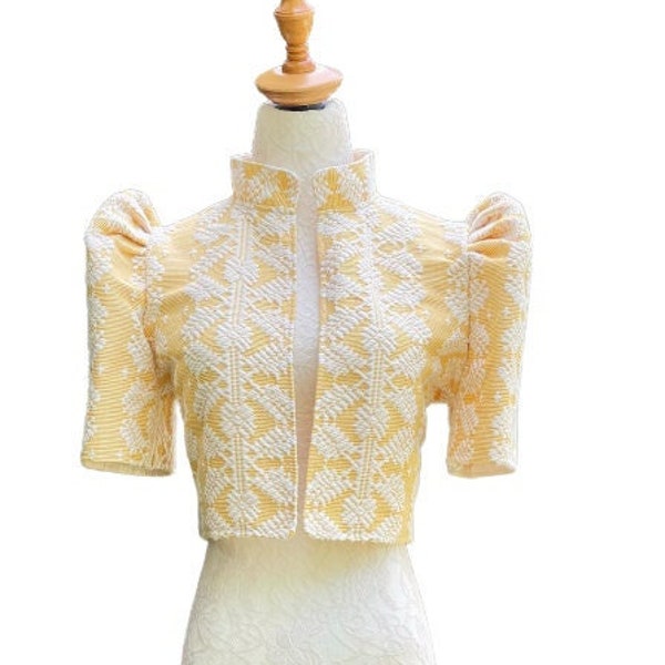 Women's Handwoven Pinilian Ilocos Filipiniana Bolero - HW28