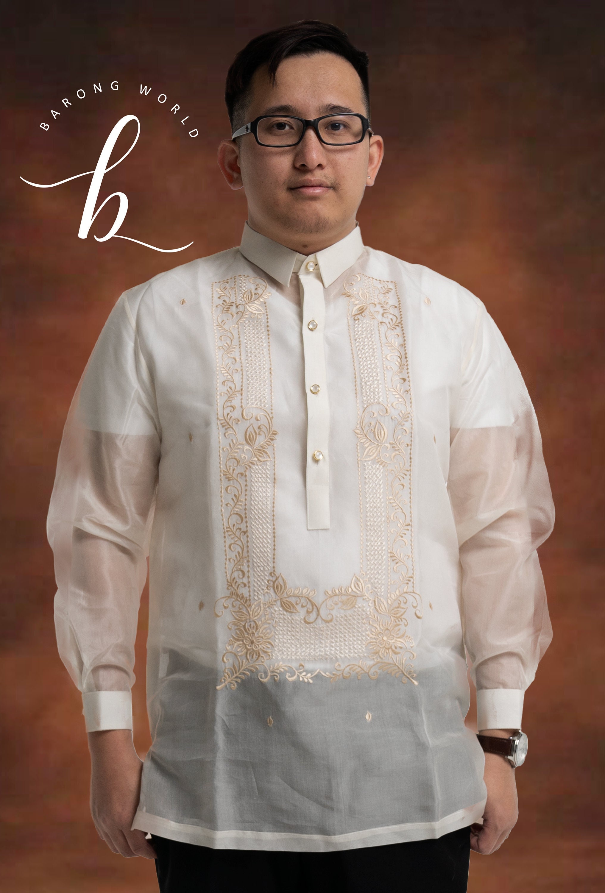 Barong Tagalog Formal Jusi Philippine 