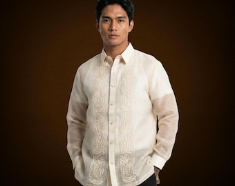 Handmade Pina Suksuk Barong Tagalog - JJ116