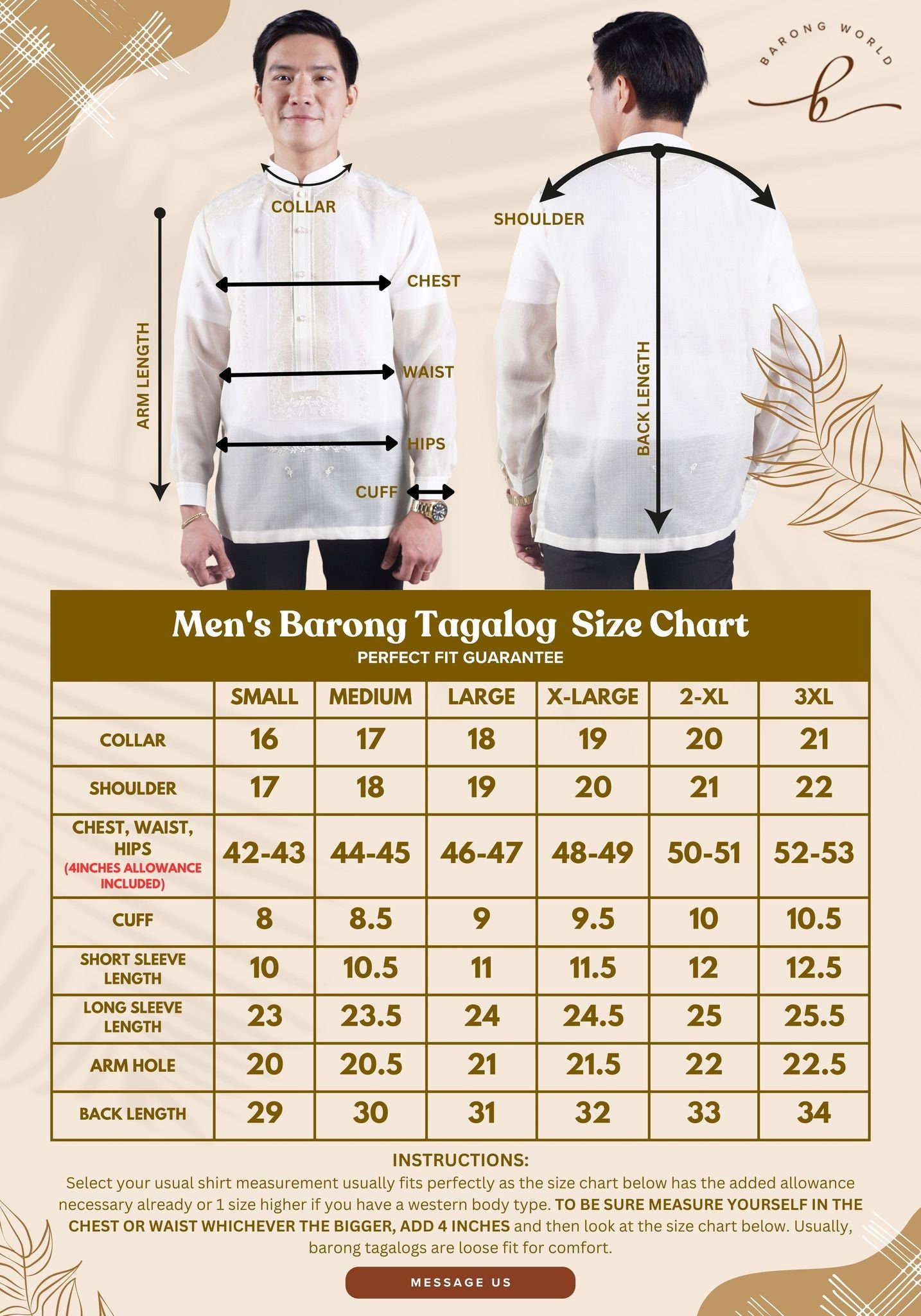 Original Jusi Premium Barong Tagalog | Mario - JS1 Original Jusi Premium Barong Tagalog | Mario - JS1