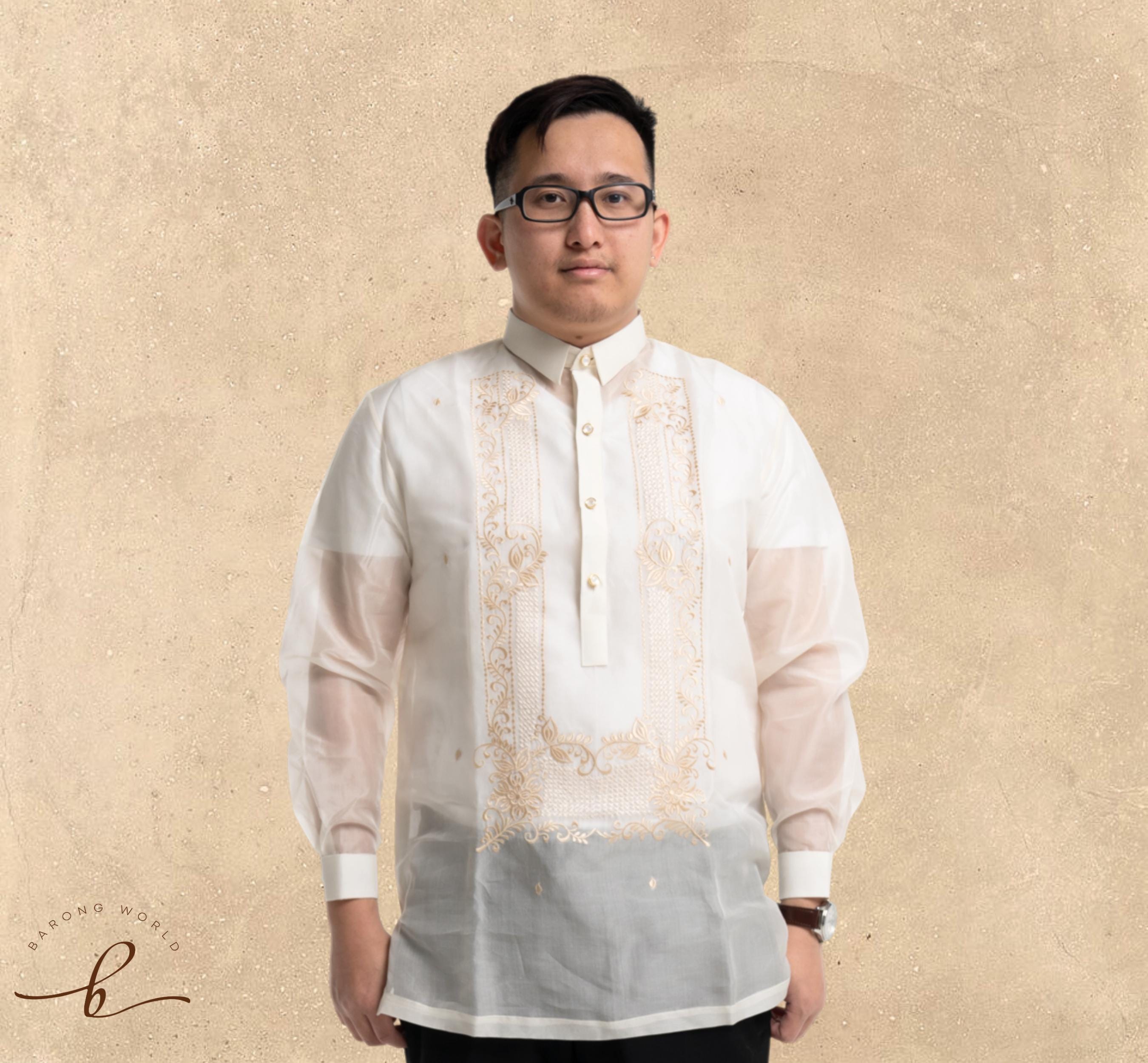 バロンタガログ　タガログシャツ　刺繍　フィリピン　Onésimus バロンタガログ タガログシャツ 刺繍 フィリピン Onésimus