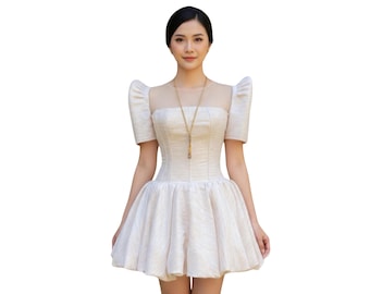 Ilocos Inabel Handmade Filipiniana Mini Dress - HW203