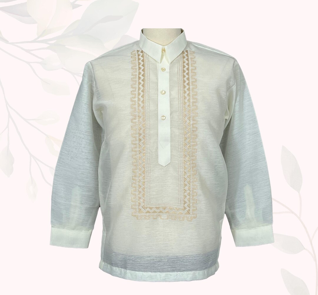 Gold Embroidery Barong Tagalog Arthur JY02 - Etsy
