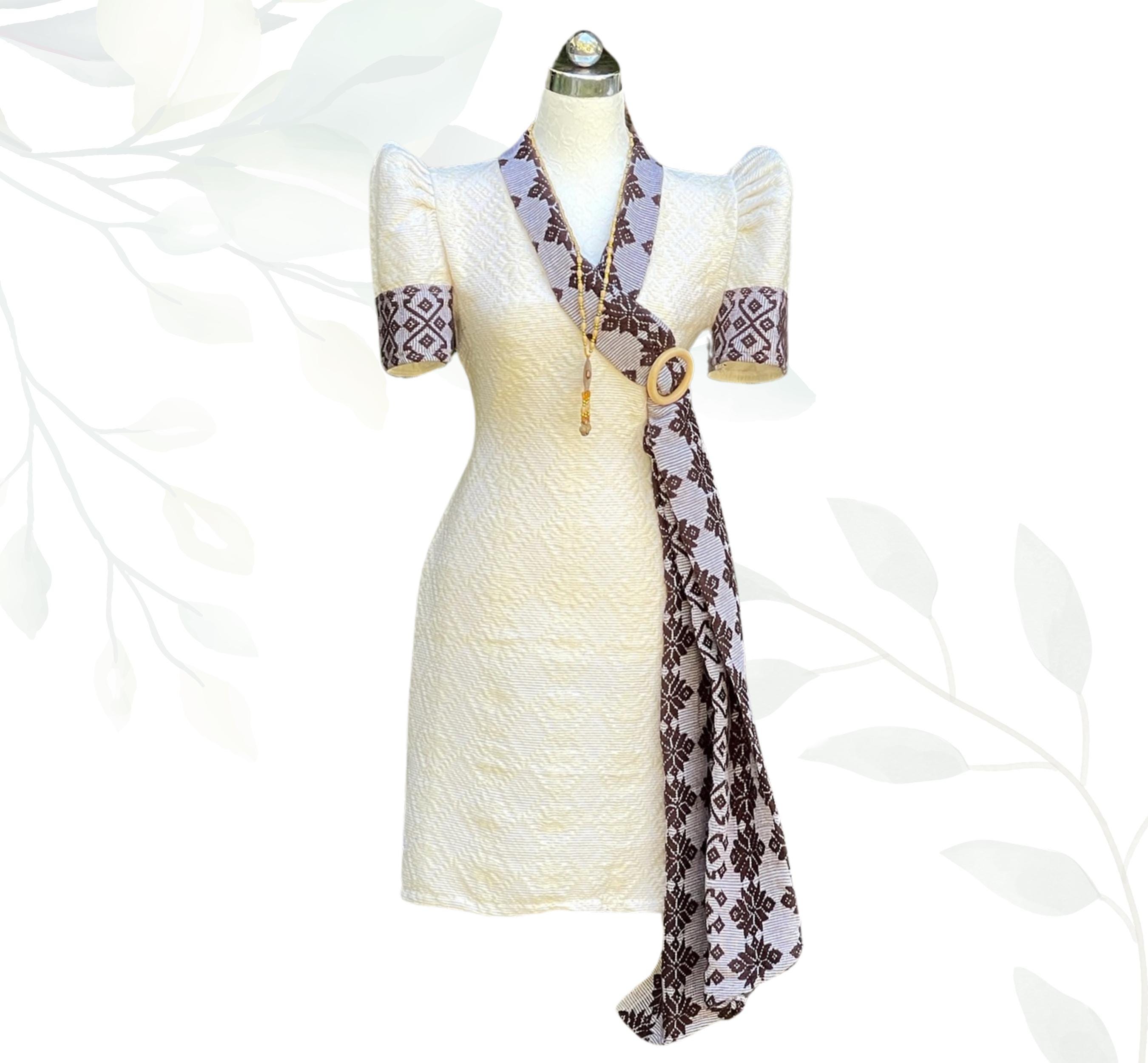 Ilocos Pinilian Handwoven Filipiniana Dresses - HW35