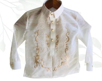 Boys Jusilyn Classic Barong Tagalog - Totoy - JS11