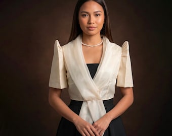 Filipiniana Organza Panuelo Top - JB202