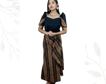 Amihan Ethnic Filipiniana Dress - Melissa - JK602