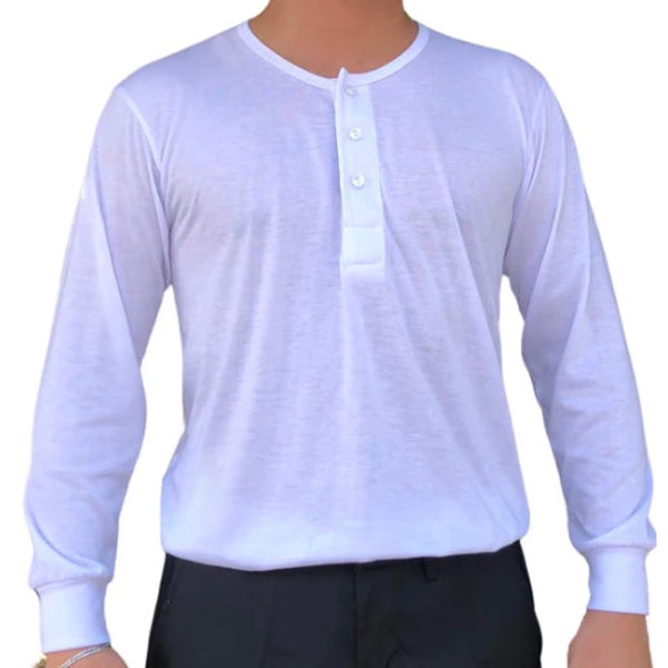 Camisa De Chino lange mouw | Barong Tagalog-ondershirt