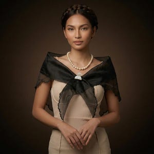 Black Filipiniana Alampay