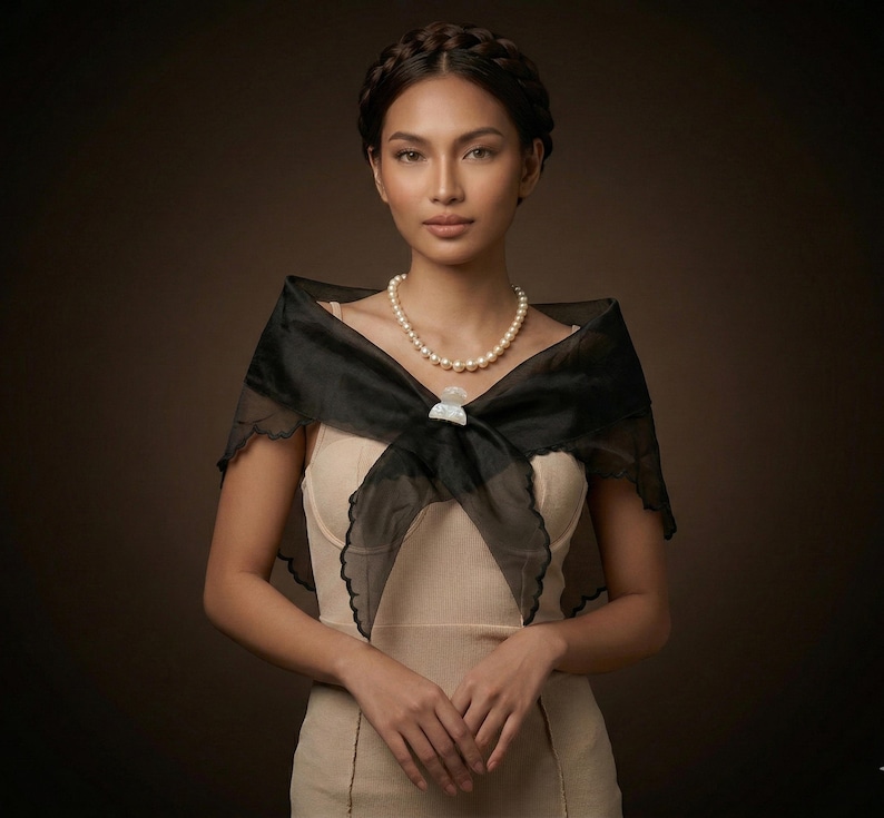 Black Filipiniana Alampay