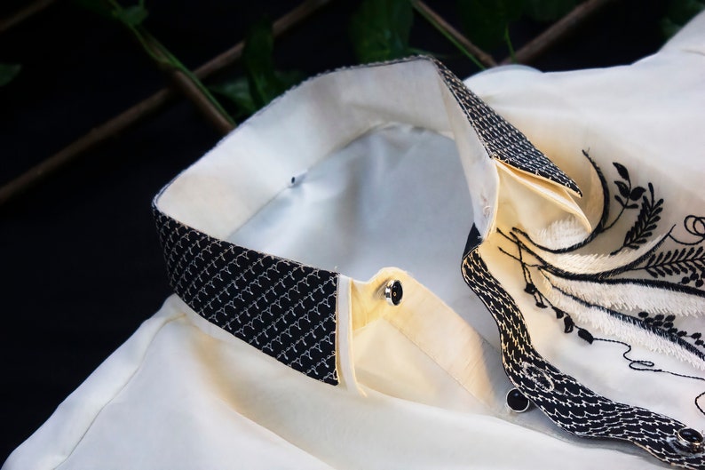 White Cultural Barong Tagalog