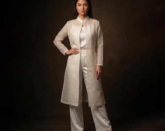 Ivory Cocoon Filipiniana Coat