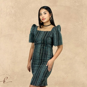 Modern Ethnic Filipiniana Dress - Jhea - JB103