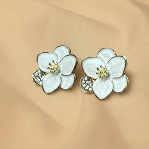 Orecchini Sampaguita placcati in oro 20K/Accessorio filippino - LZ002
