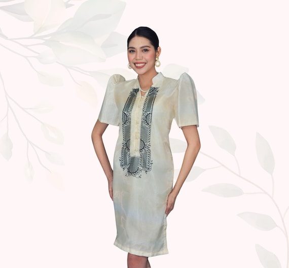 Organza Black Embriodered Filipiniana Barong Dress - Lotty - JK10 - Etsy Norway Organza Black Embriodered Filipiniana Barong Dress - Lotty - JK10 - Etsy Norway