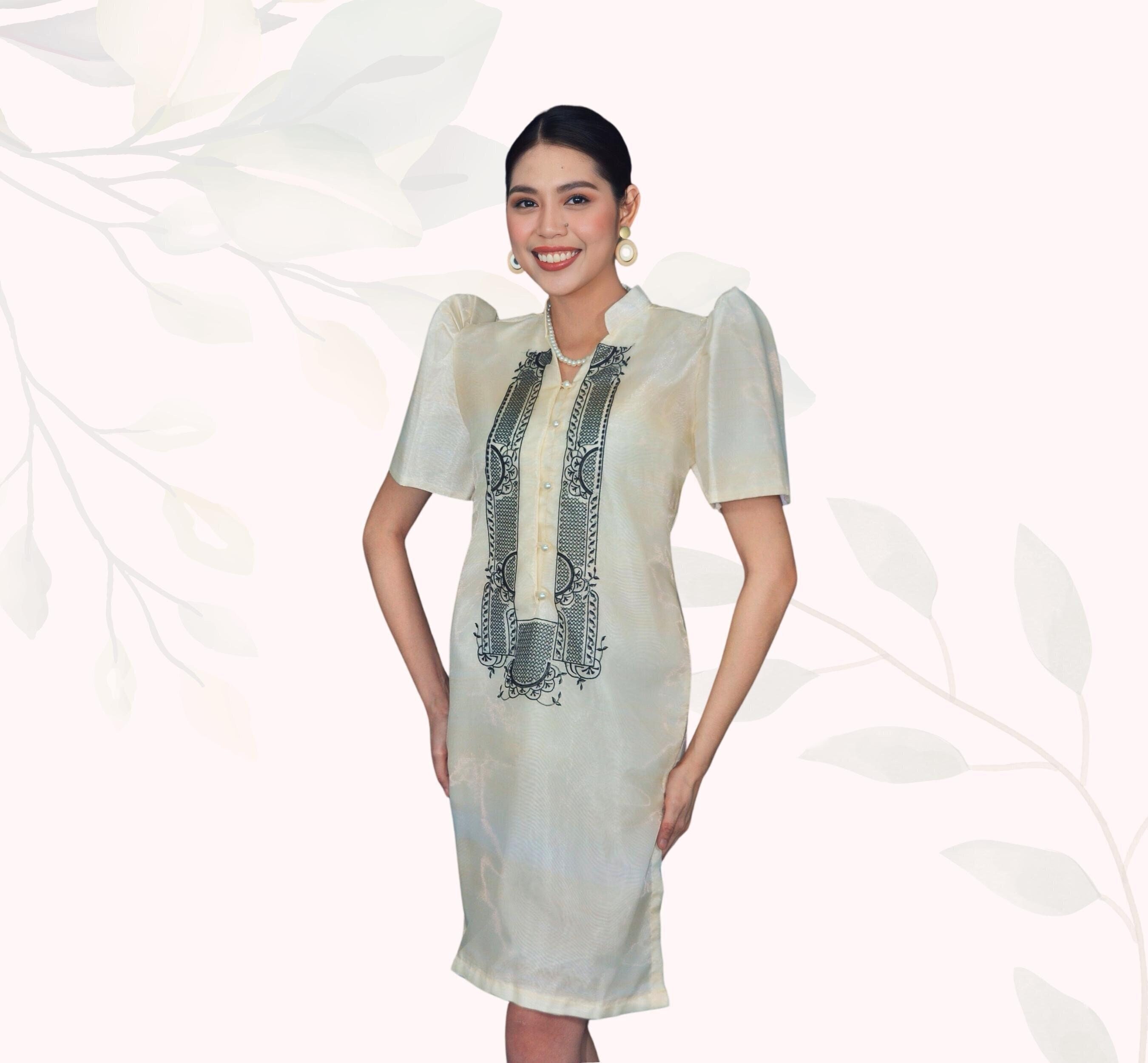 Filipiniana Short Dress - Etsy