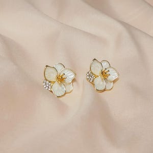 Sampaguita 20K Vergoldung Ohrringe | Philippine Zubehör | Fillipina Ohrringe - LZ002