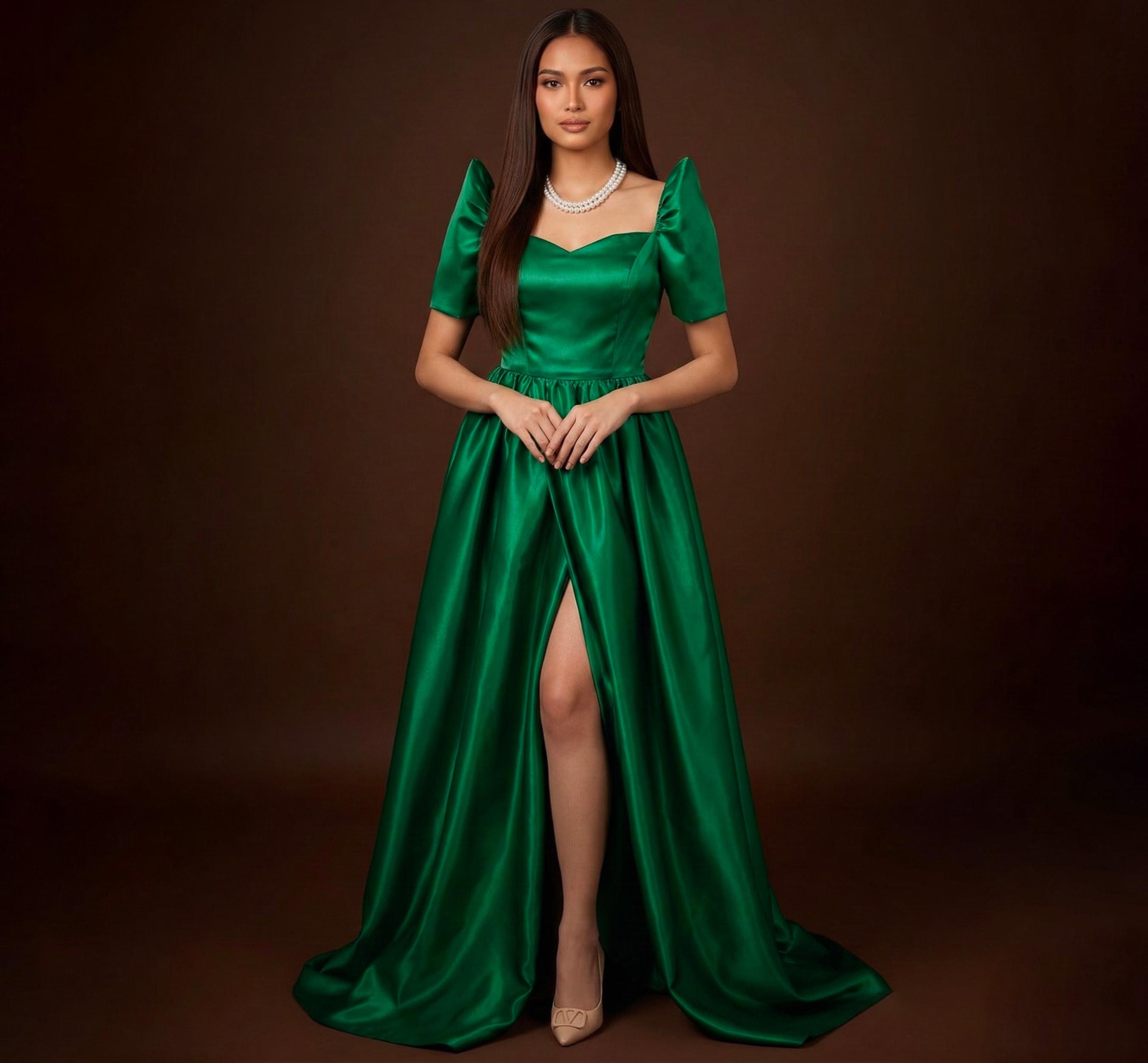 filipiniana green dress Venus Filipiniana main image 1