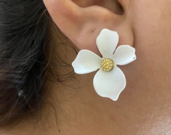 Philippines National Flower Sampaguita Earrings