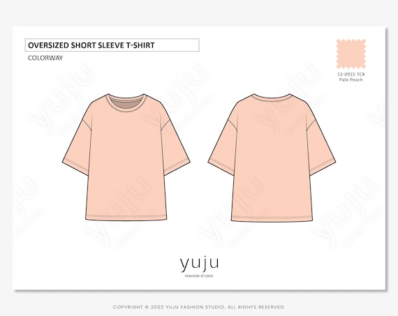 Premium Vector  Set of oversize t-shirt technical fashion