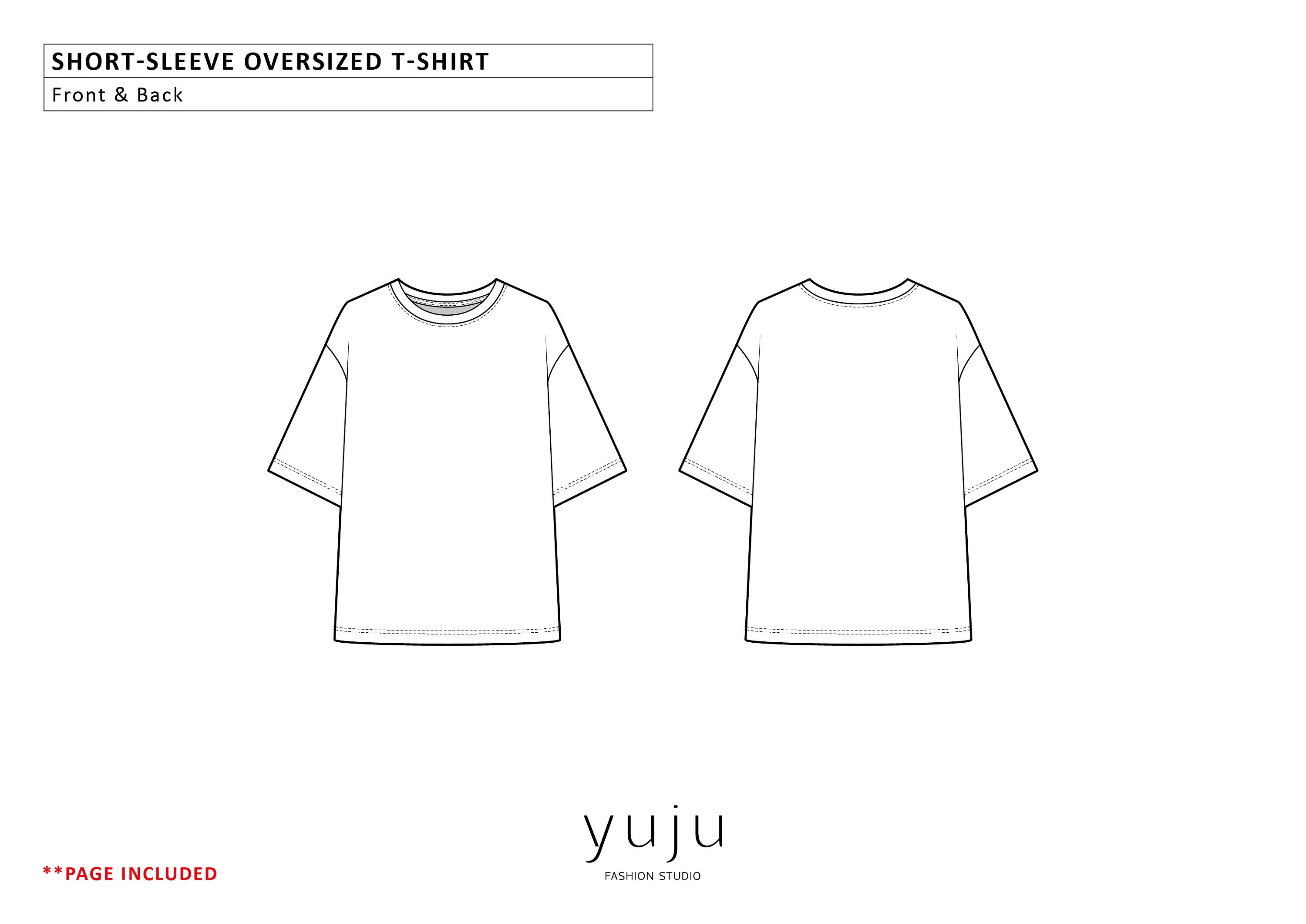 Oversized T Shirt Design Template