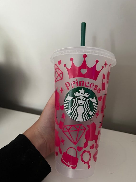 Princess barbie Starbucks cold cup