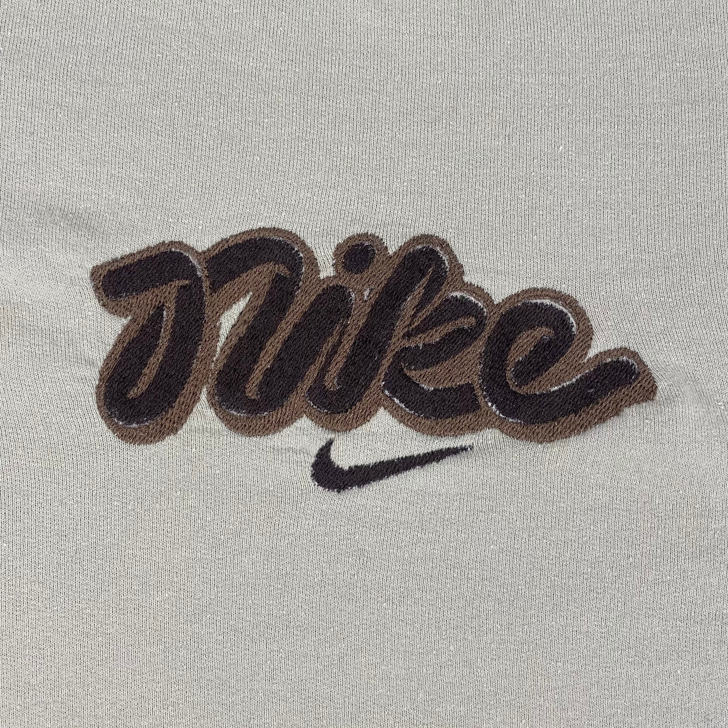 Custom Vintage NIKE Bubble Script Embroidered Crewneck | Etsy