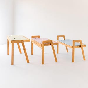 Scrivania regolabile in altezza, tavolo in legno per bambini personalizzabile, scrivania in legno per bambini piccoli, tavolo attività per bambini, scrivania per bambini in età prescolare