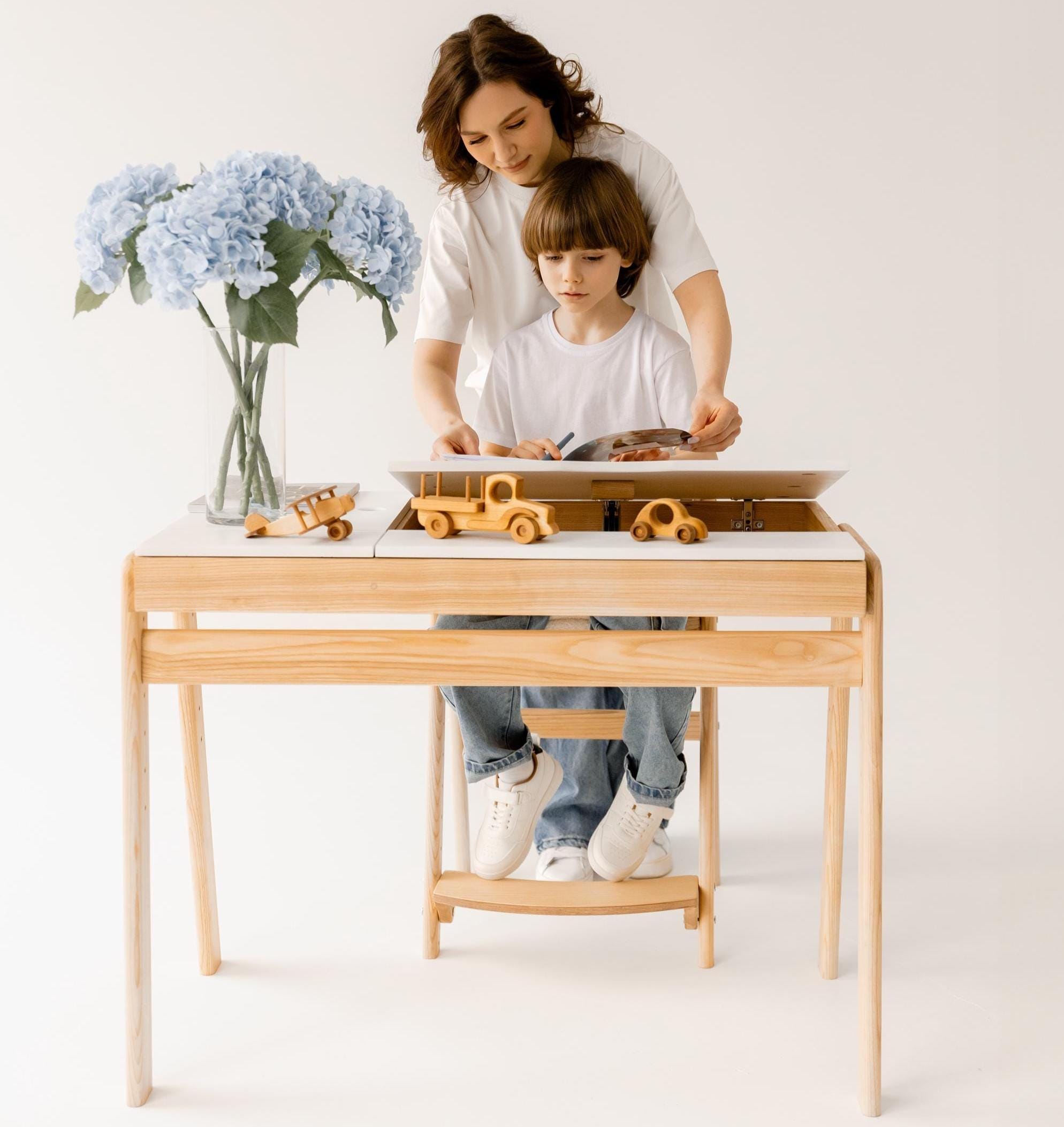 Adjustable Kids Desk - Schreibtisch für Kinder - Toddler Desk - Childrens Desk - School Desk - Kids Table - Kinderschreibtisch - Schulbank