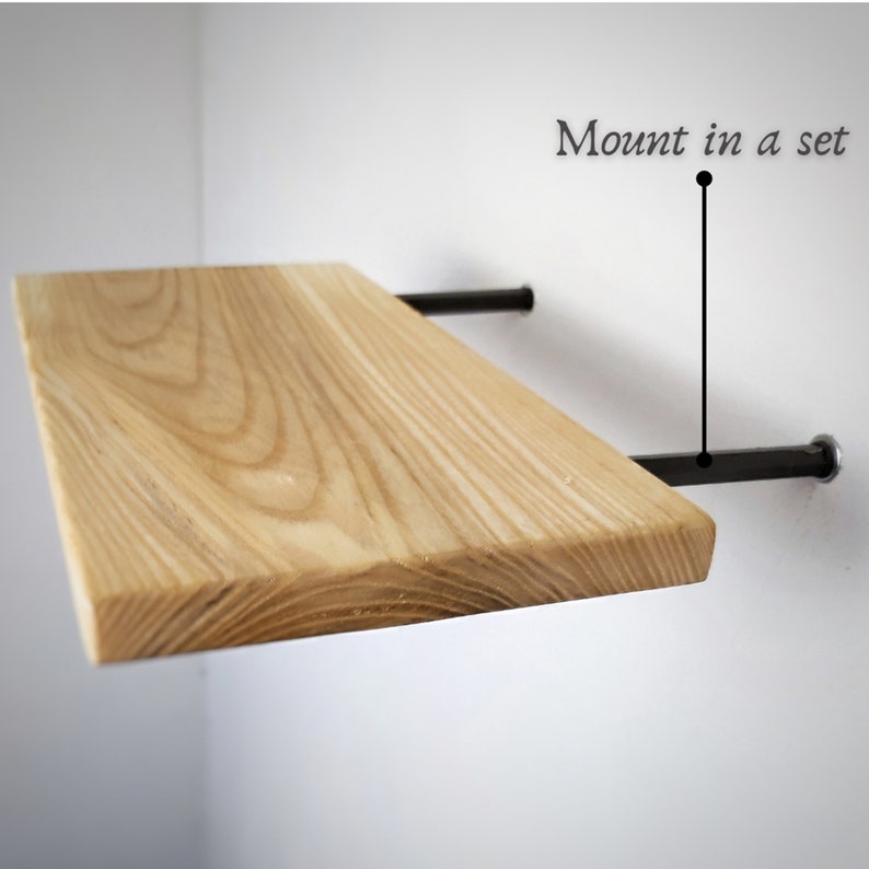 Floating Shelves With Hidden Brackets Modern Wood Floating Shelves Wall