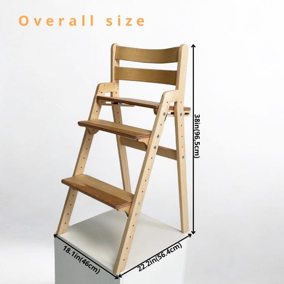 Growing Wooden Chair for Kids Smart XL (for a Kitchen