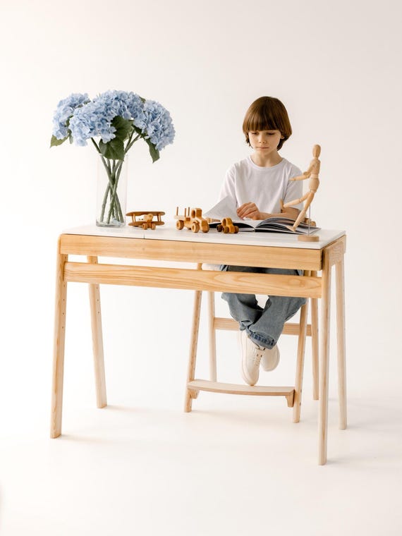 Adjustable Kids Desk - Schreibtisch für Kinder - Toddler Desk - Childrens Desk - School Desk - Kids Table - Kinderschreibtisch - Schulbank