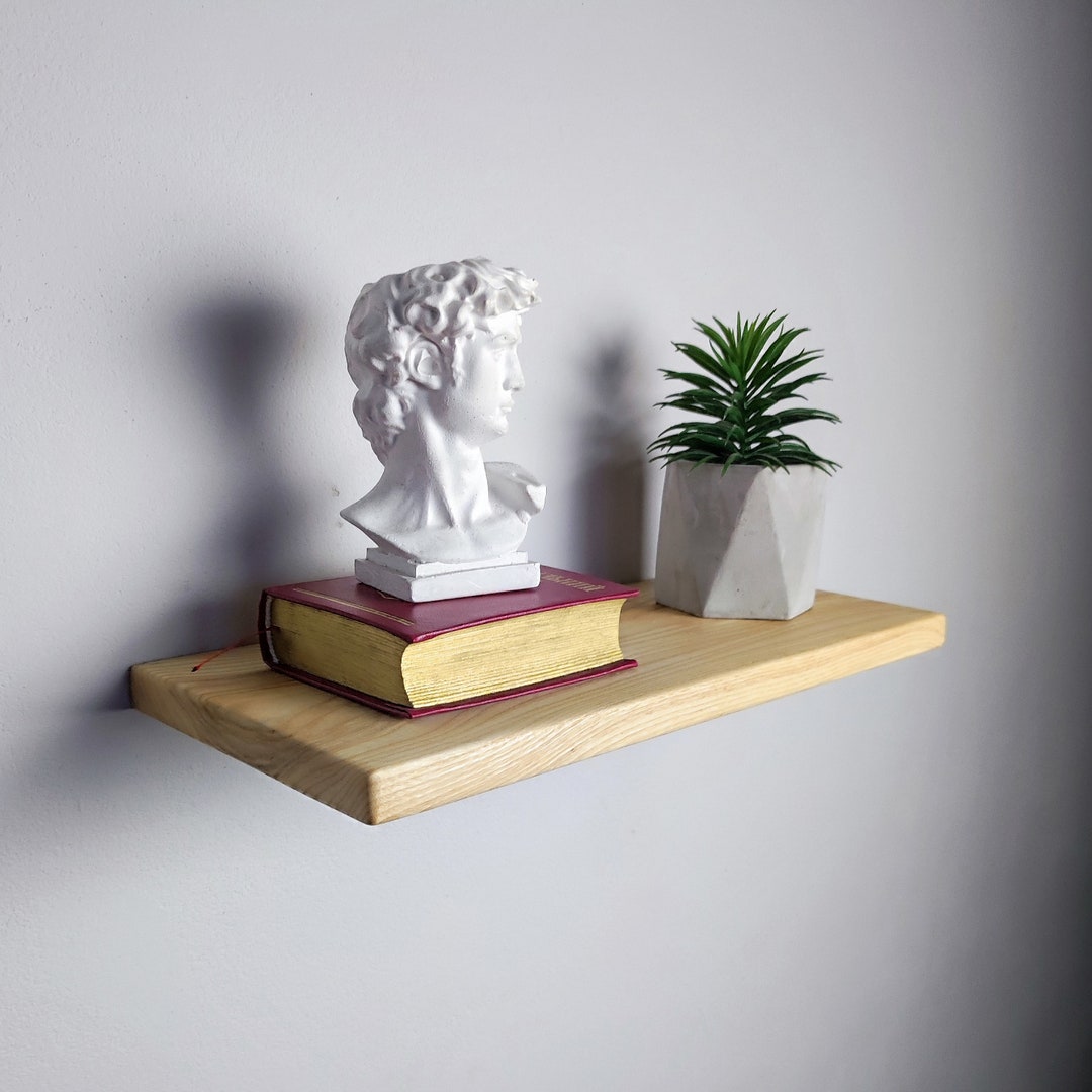 Floating Shelves With Hidden Brackets Modern Wood Floating Shelves Wall