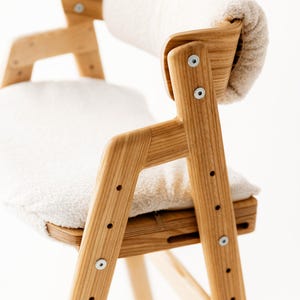 Growing wooden chair for kids Smart XL (for a kitchen island or counter height table) - Kids High Chair - Counter Height Chair image 5