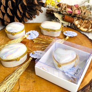 Cadeaux de mariage en gros pour invités, boîtes de bonbons en porcelaine, cadeaux rustiques, cadeau de fiançailles, fête de baby shower, cadeaux vintage