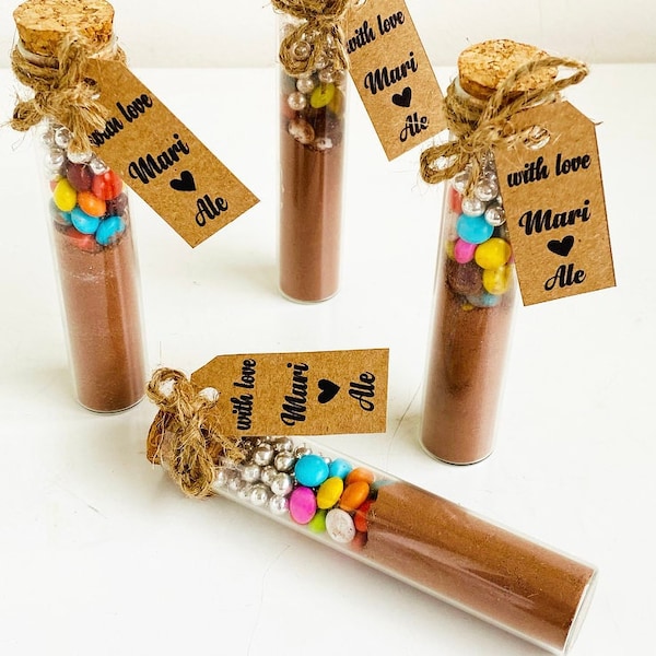 Hot Chocolate in Tube Favors, Chocolate Favors for Guest, Wedding Chocolate For Gift, Personalized Hot Chocolate,Christmas gift,